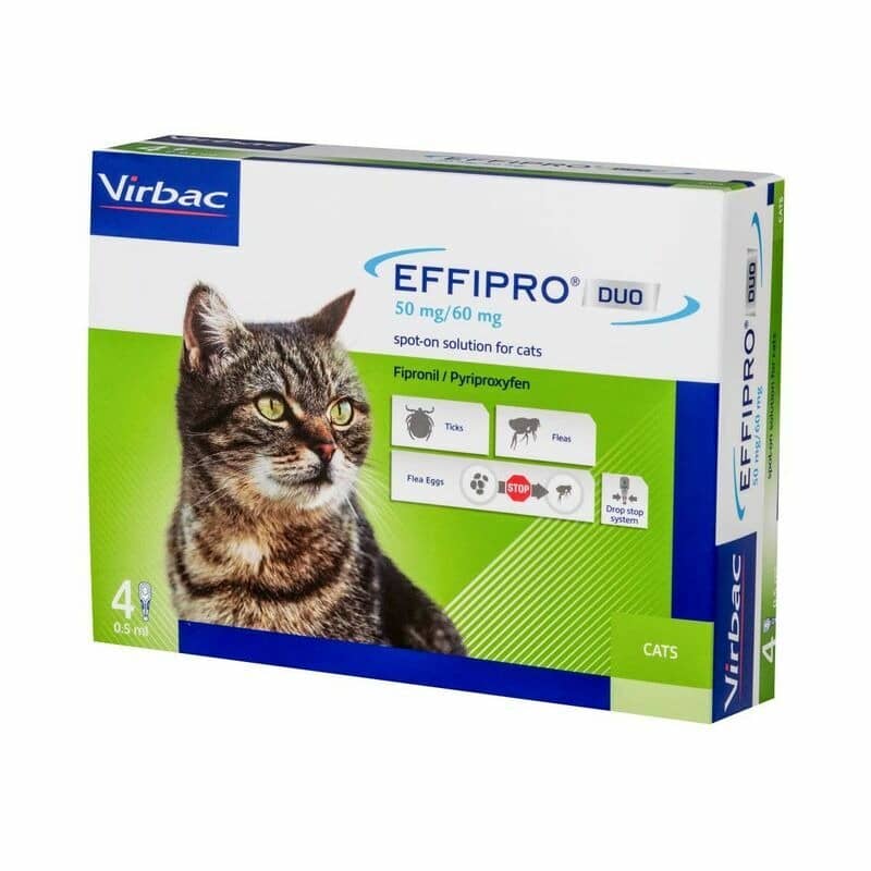 Effipro Duo pretblusu pilieni kaķiem 50/60 mg N4